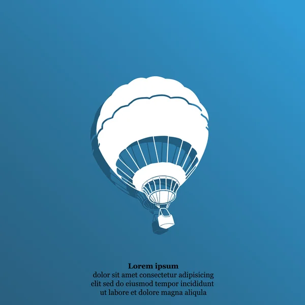 Varmluftsballong ikon — Stock vektor