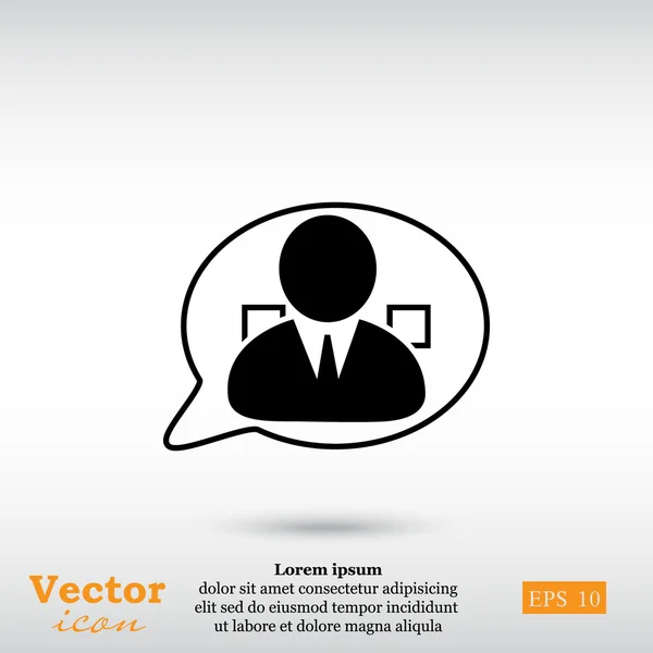 Ikona podpora zákazníků — Stockový vektor