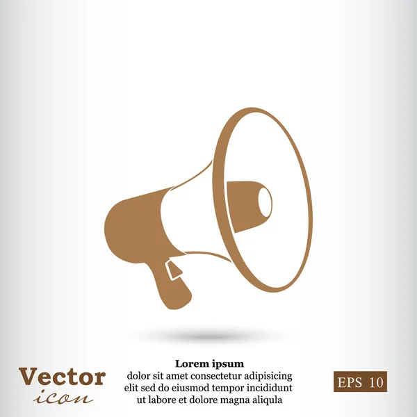 Hand megaphone icon — Stock Vector