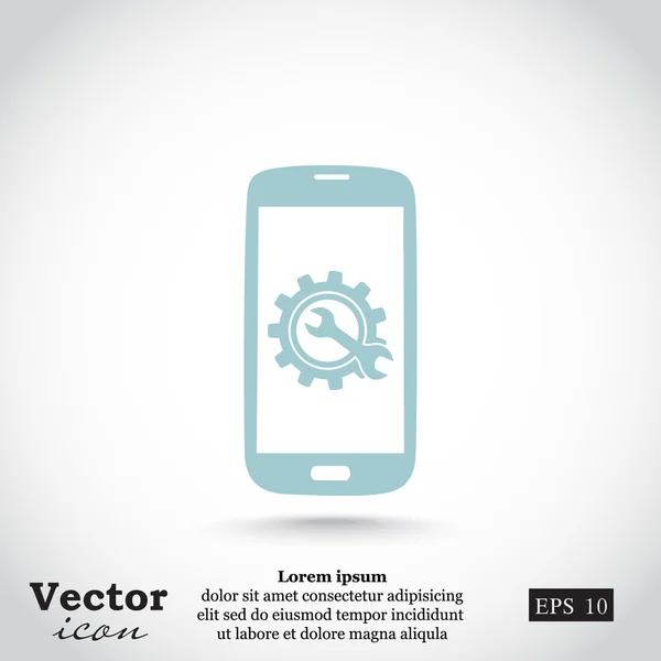 Icono de servicio Smartphone — Archivo Imágenes Vectoriales