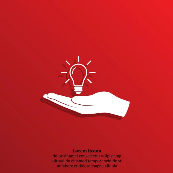 Handlamp pictogram — Stockvector