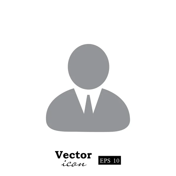 Ikona uživatele avatar podnikatel — Stockový vektor