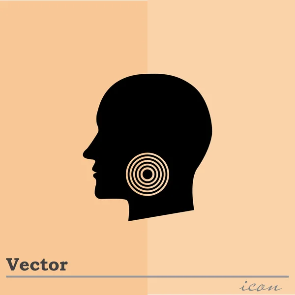 Dolor de garganta icono — Archivo Imágenes Vectoriales