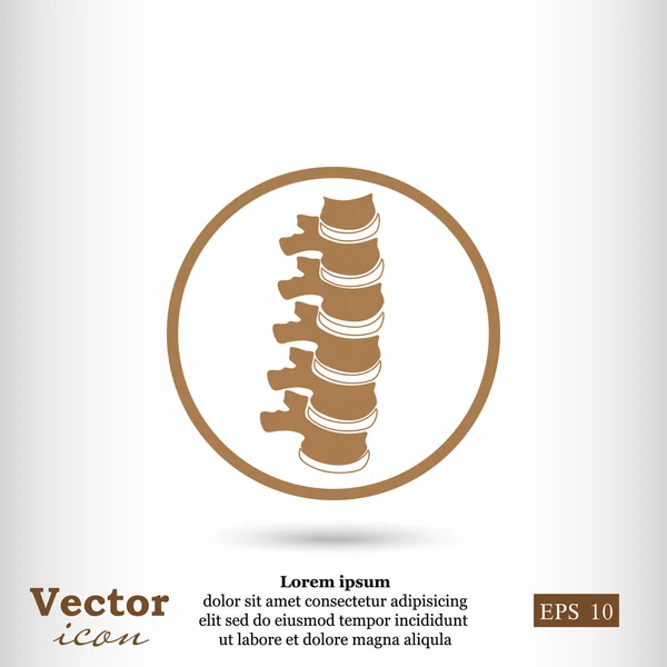 Icono de columna humana — Vector de stock