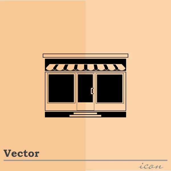 Butik, butik ikonen — Stock vektor