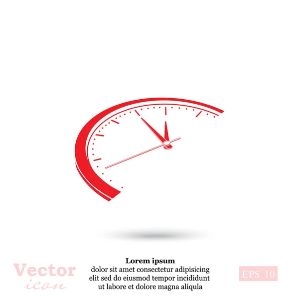 Tiempo, icono del reloj — Vector de stock