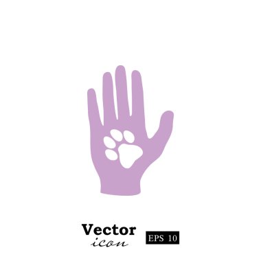 hayvan pençe simgesi olan insan eli