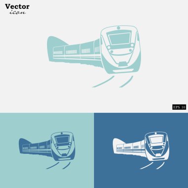 yolcu treni Icons set