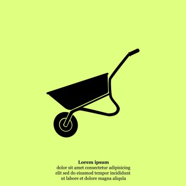 İnşaat veya Bahçe el arabası simgesi