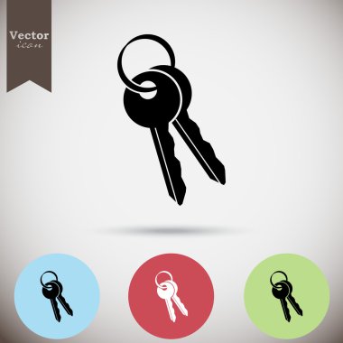 Evin anahtarları Icons set