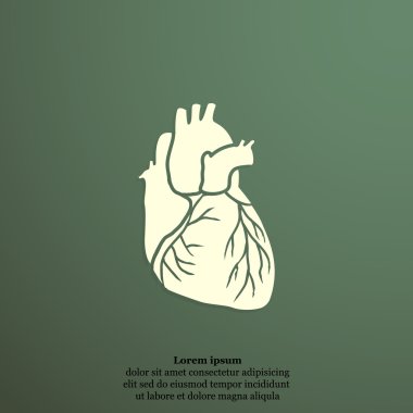 İnsan kalbi organ simgesi