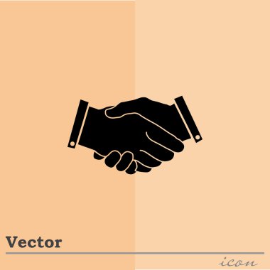 iş el sıkışma simgesi