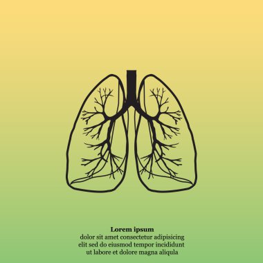 İnsan akciğerleri simgesi