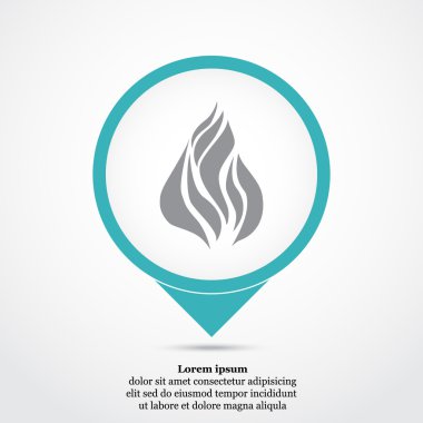 Yanan ateş simgesi