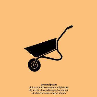 İnşaat veya Bahçe el arabası simgesi