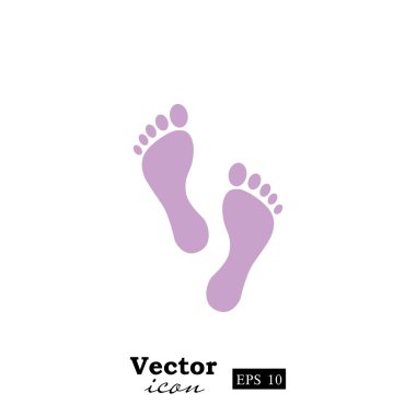 insan fooprints simgesi