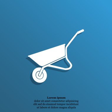 İnşaat veya Bahçe el arabası simgesi