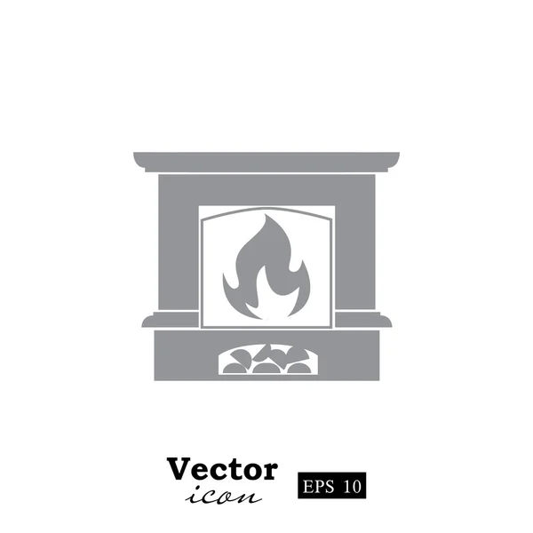 Krb s ikonou plamen — Stockový vektor