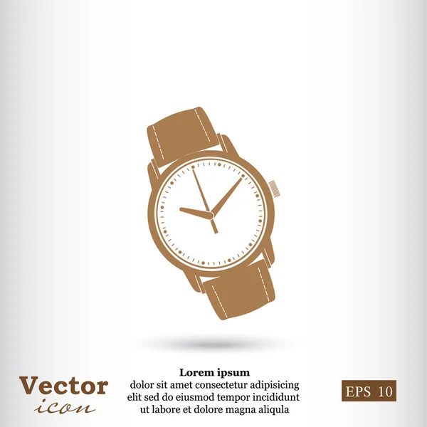 Icono del reloj de muñeca — Vector de stock