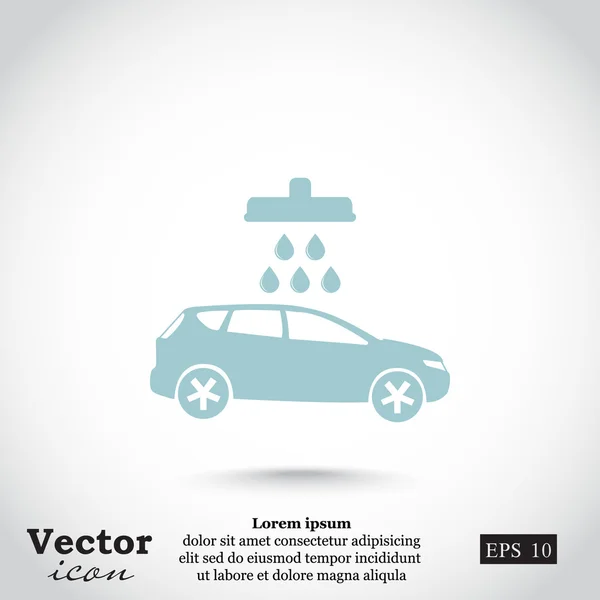 Icône de lavage de voiture — Image vectorielle