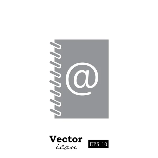 Adress och telefonlista ikonen — Stock vektor