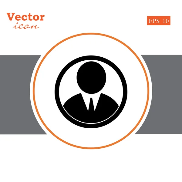 Podnikatel avatar ikona — Stockový vektor