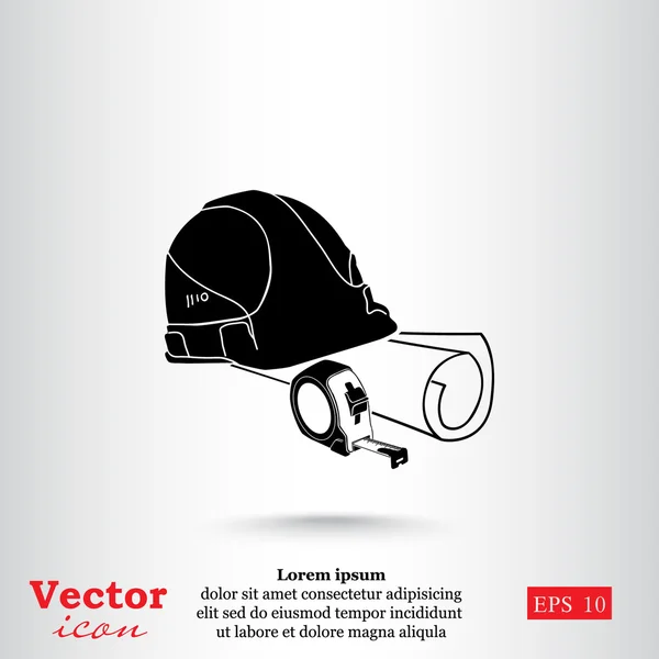 Építőipari mérnöki ikon — Stock Vector