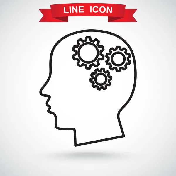 Creative thinking icon — Stock Vector