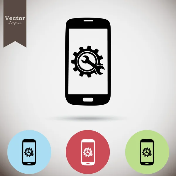 Service smartphone icônes ensemble — Image vectorielle