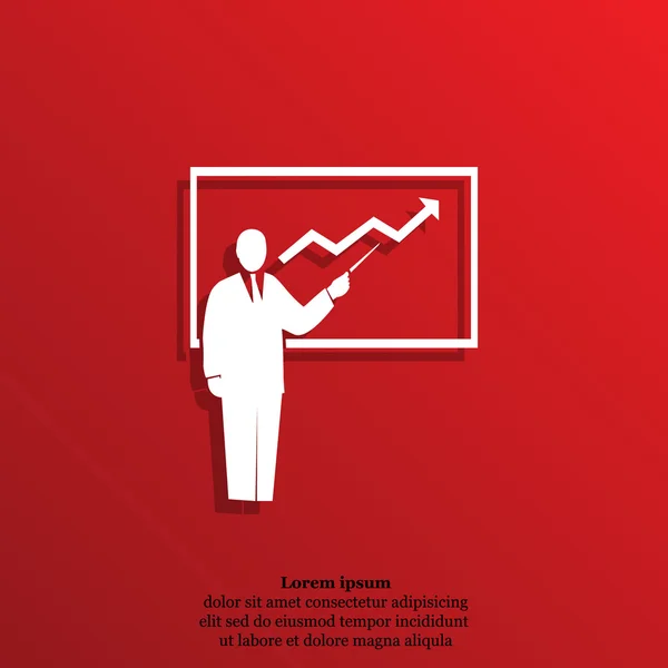 Ícone de apresentação de negócios —  Vetores de Stock