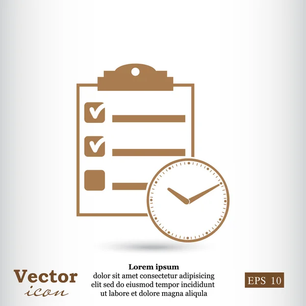 Icono de horario de negocios — Archivo Imágenes Vectoriales