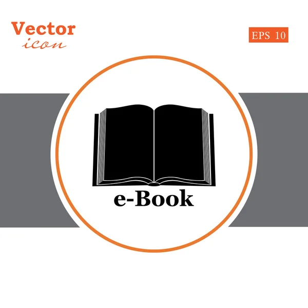 Icône du livre électronique — Image vectorielle
