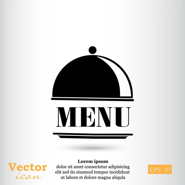 Icono del menú del restaurante logo — Vector de stock