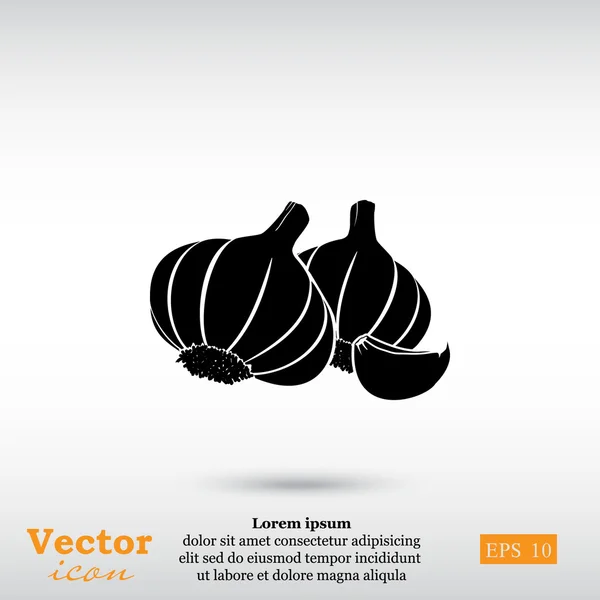 Bulbes d'ail icône — Image vectorielle