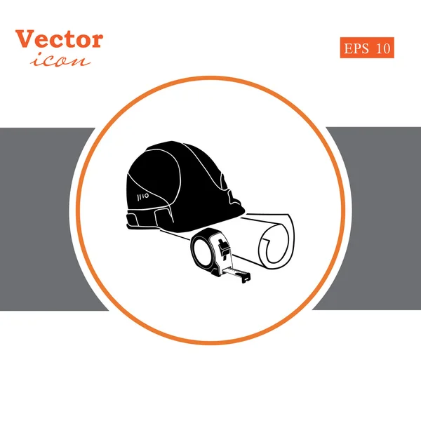 Stavební inženýrství ikona — Stockový vektor