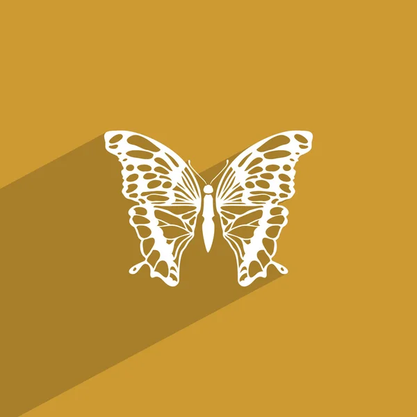 Icono mariposa voladora — Vector de stock