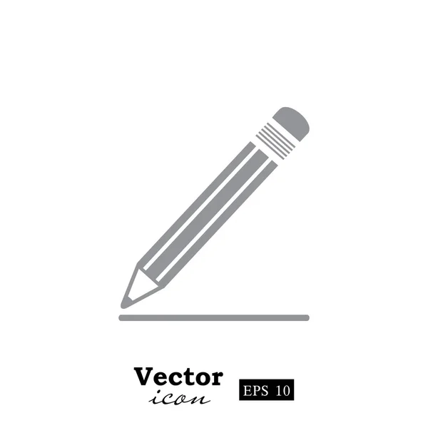 Tužkou, kresba, upravit ikonu — Stockový vektor