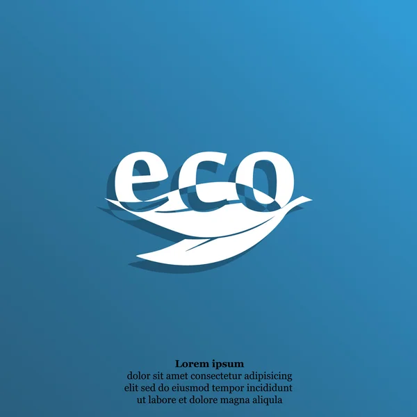 Eco vriendelijke pictogram, embleem, logo — Stockvector