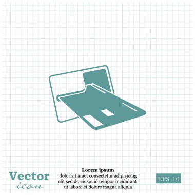 Kredi kartı simgesi olan ATM