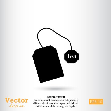 paper teabag icon clipart