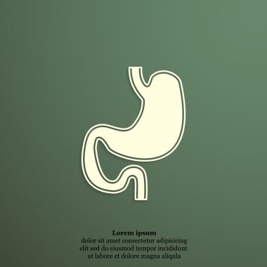 İnsan mide organı simgesi