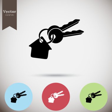 Evin anahtarları Icons set
