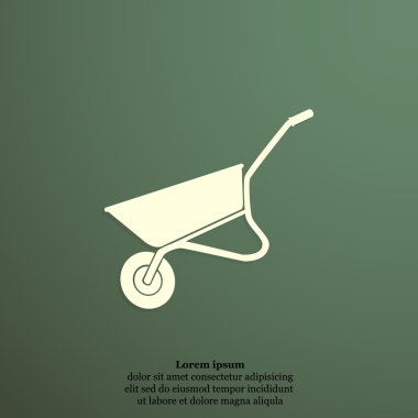 İnşaat veya Bahçe el arabası simgesi