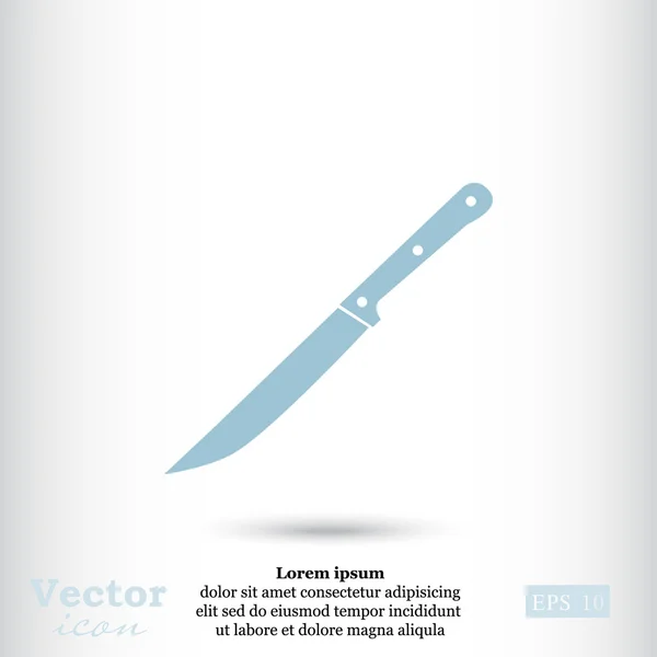 Icône couteau de cuisine — Image vectorielle
