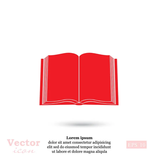 Open boek icoon — Stockvector