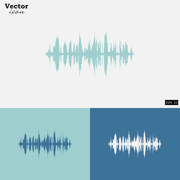 Klangwellen-Ikone — Stockvektor