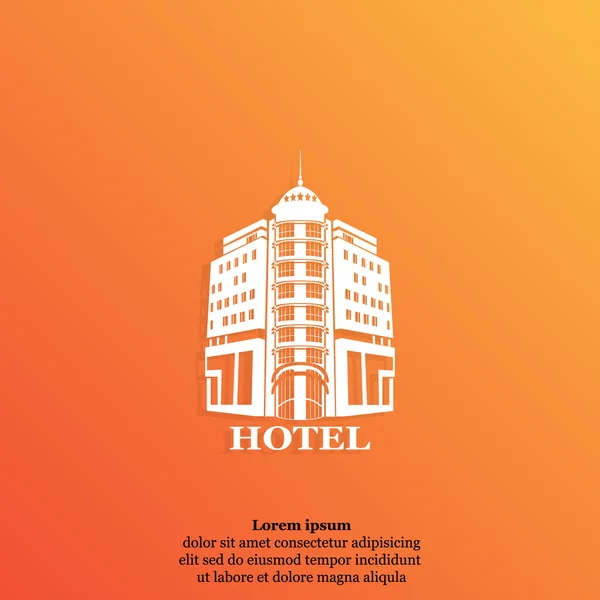 Hotel building icon — Stock Vector