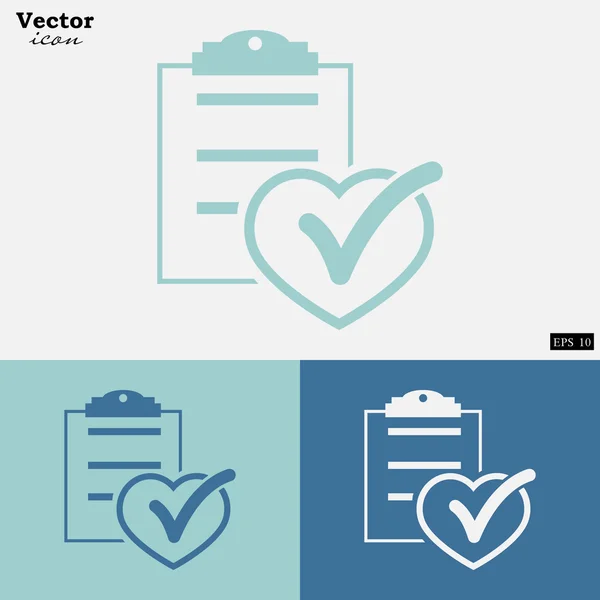 Medical report icons set — Stock Vector