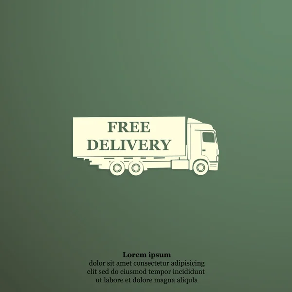 Ícone de entrega gratuita — Vetor de Stock