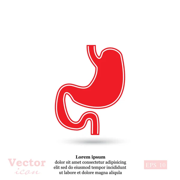 Menselijk maagorgaan icoon — Stockvector